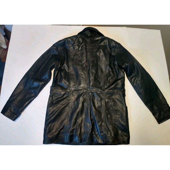 IZZI  LEATHER Black jacket large (298 of 300) Rn 38843 - Picture 3 of 16